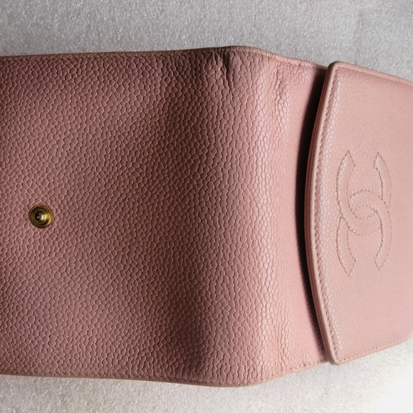 Chanel Caviar Trifold Big CC Logo Wallet Clutch - Picture 11 of 11